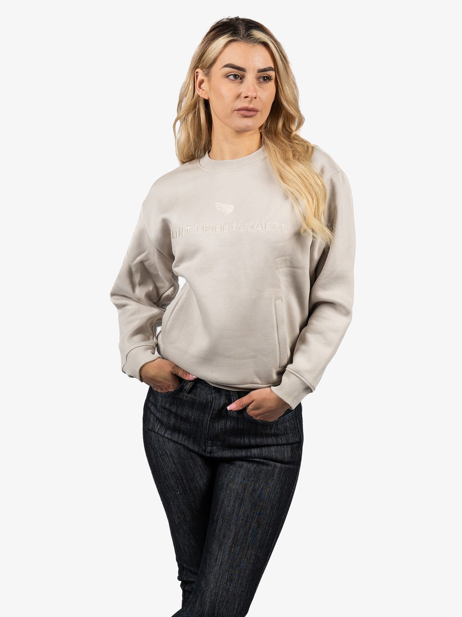 SA1NT Women's Embroidered Crew