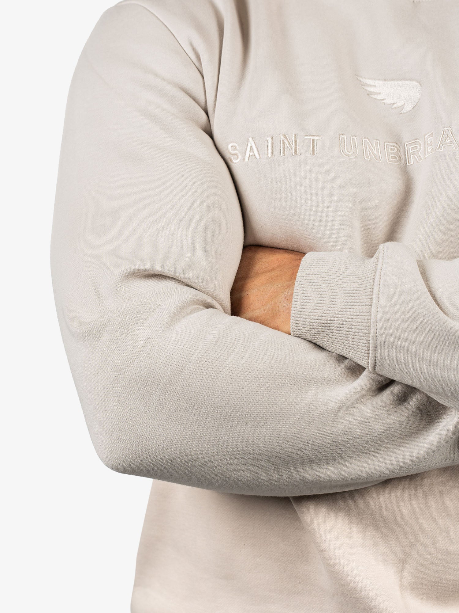 Embroidered Cotton Tencel Crew