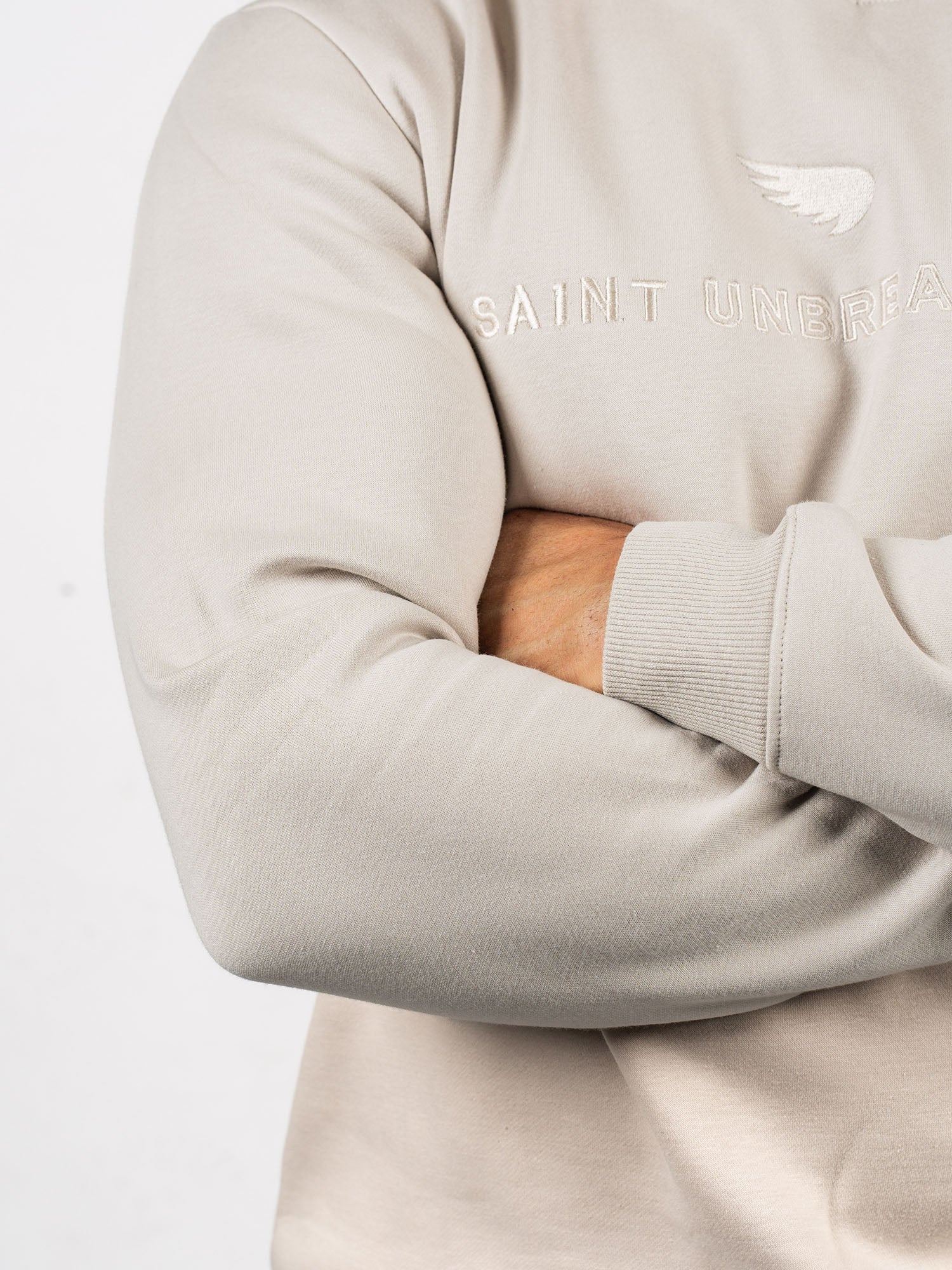 Embroidered Cotton Tencel Crew - SA1NT