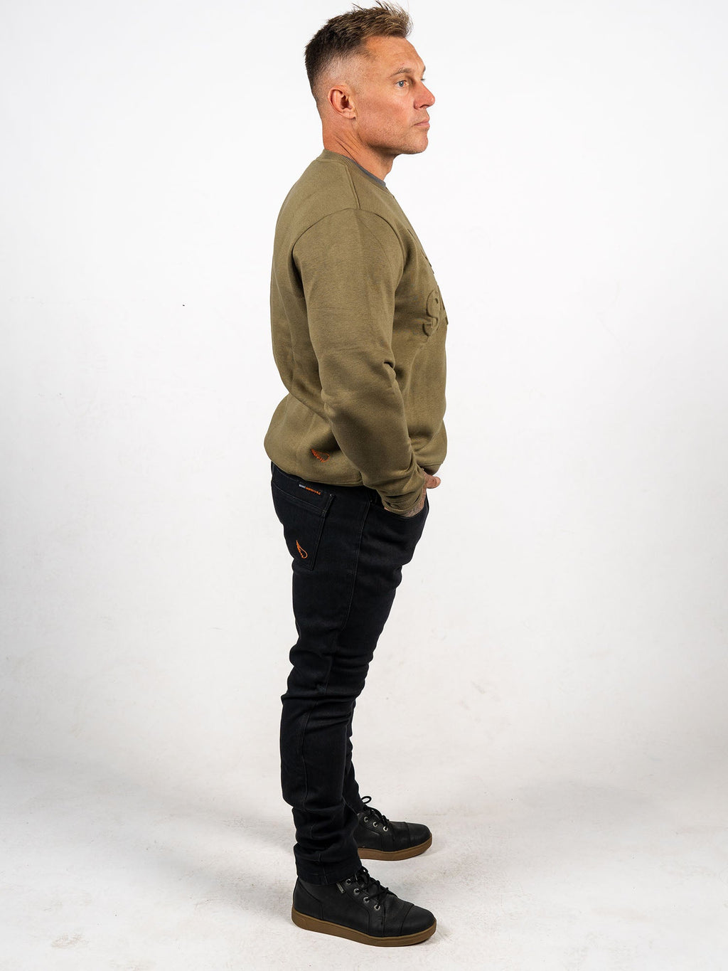 Embossed Cotton Tencel Crew - SA1NT