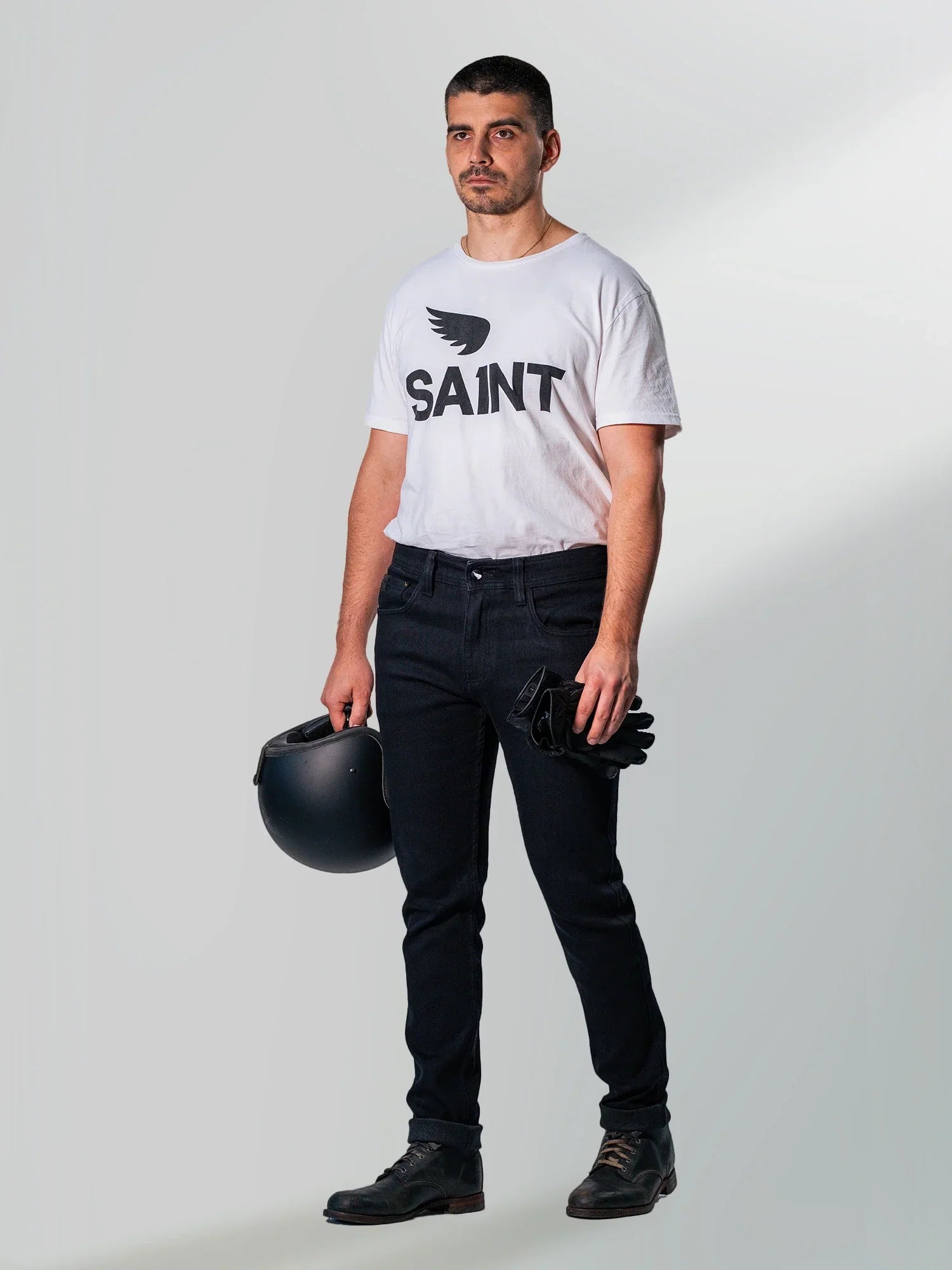 Unbreakable Slim Jeans - Black - SA1NT