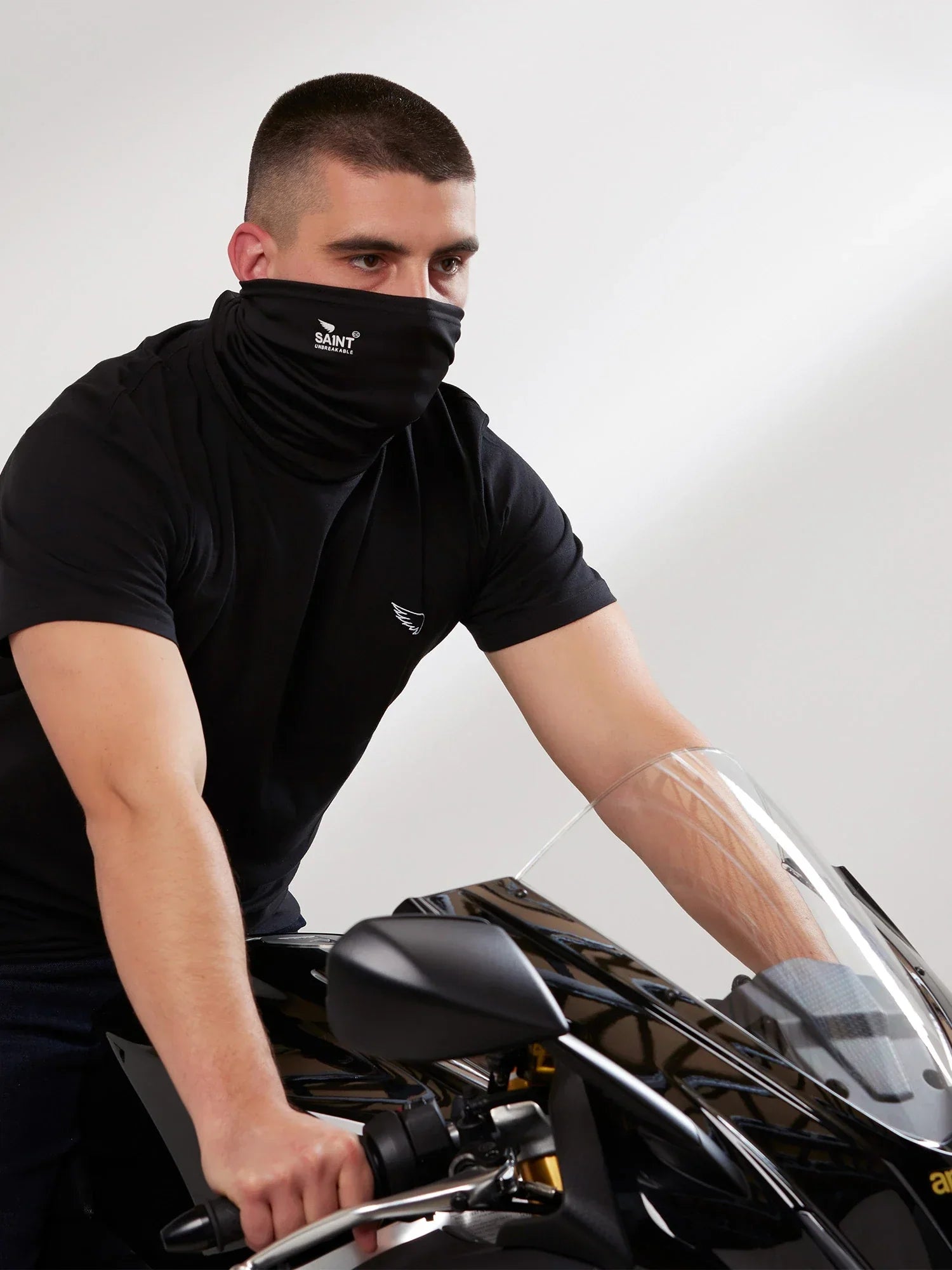 SA1NT Neck Gaiter With Filter - Black - SA1NT
