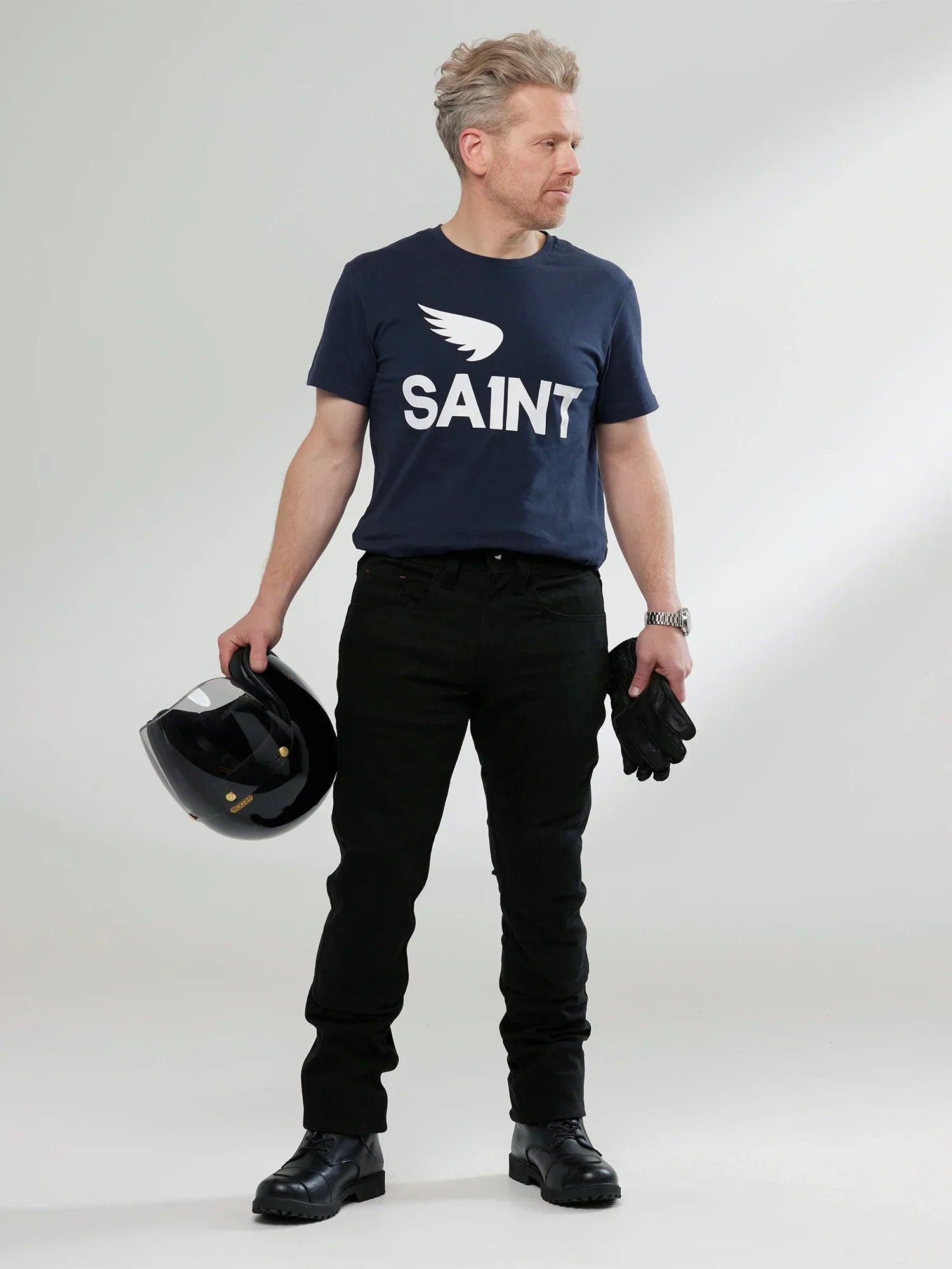 Engineered Straight Fit Armoured Jean - SA1NT