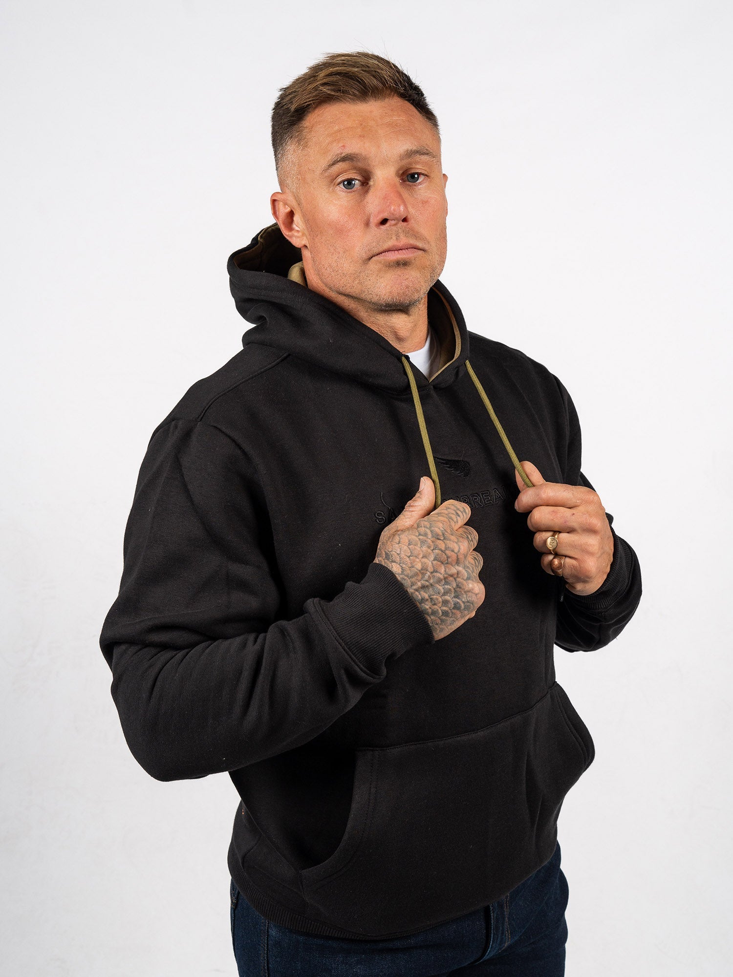 Embroidered Cotton Tencel Hoodie - SA1NT