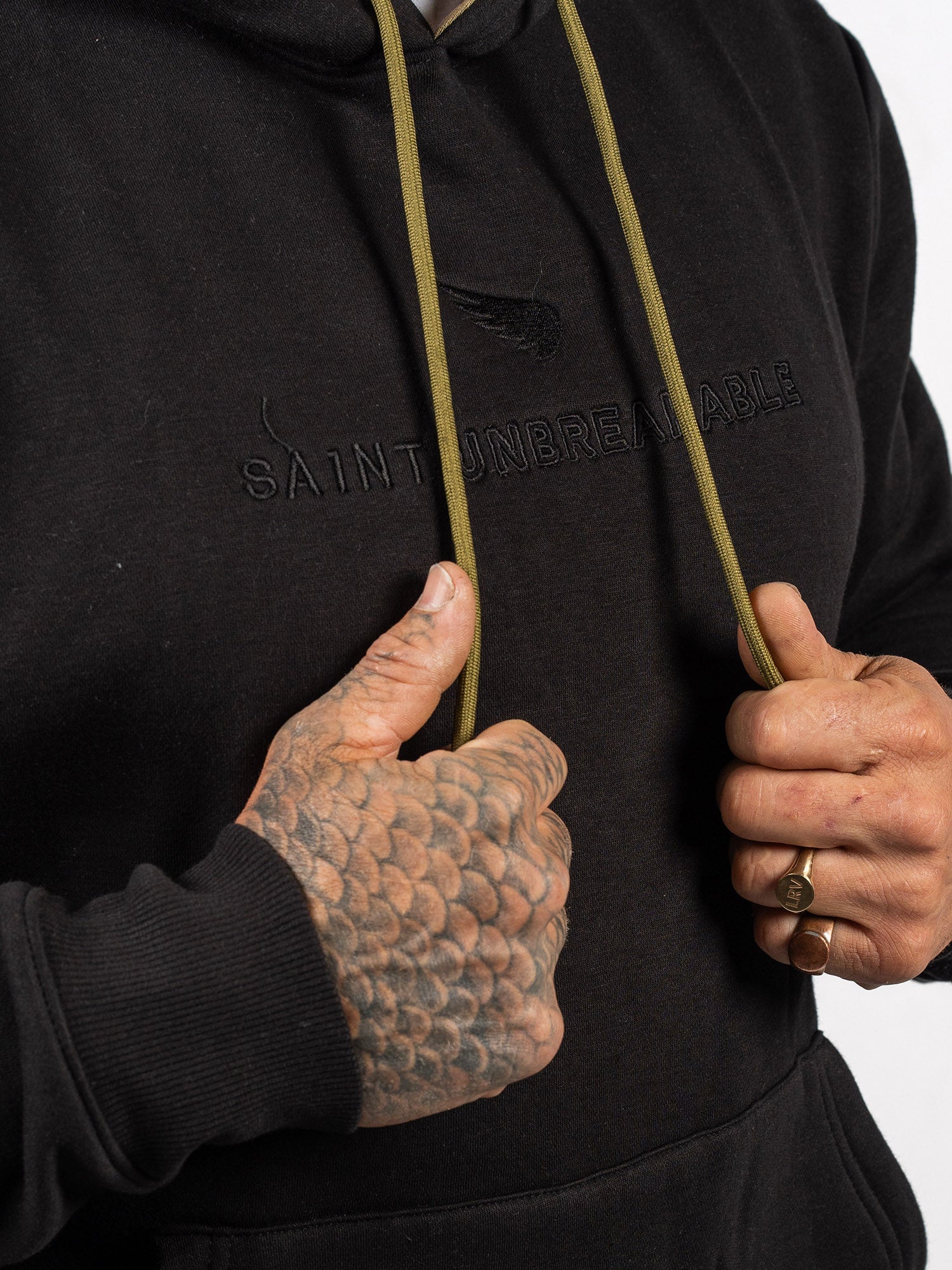 Embroidered Cotton Tencel Hoodie - SA1NT