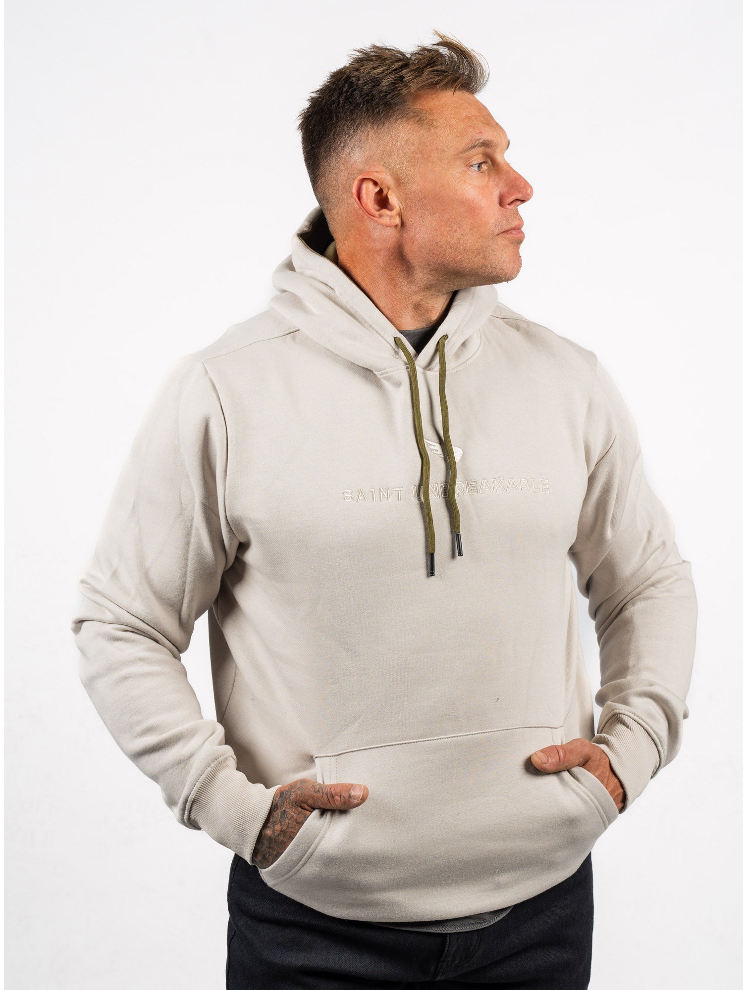Embroidered Cotton Tencel Hoodie - SA1NT