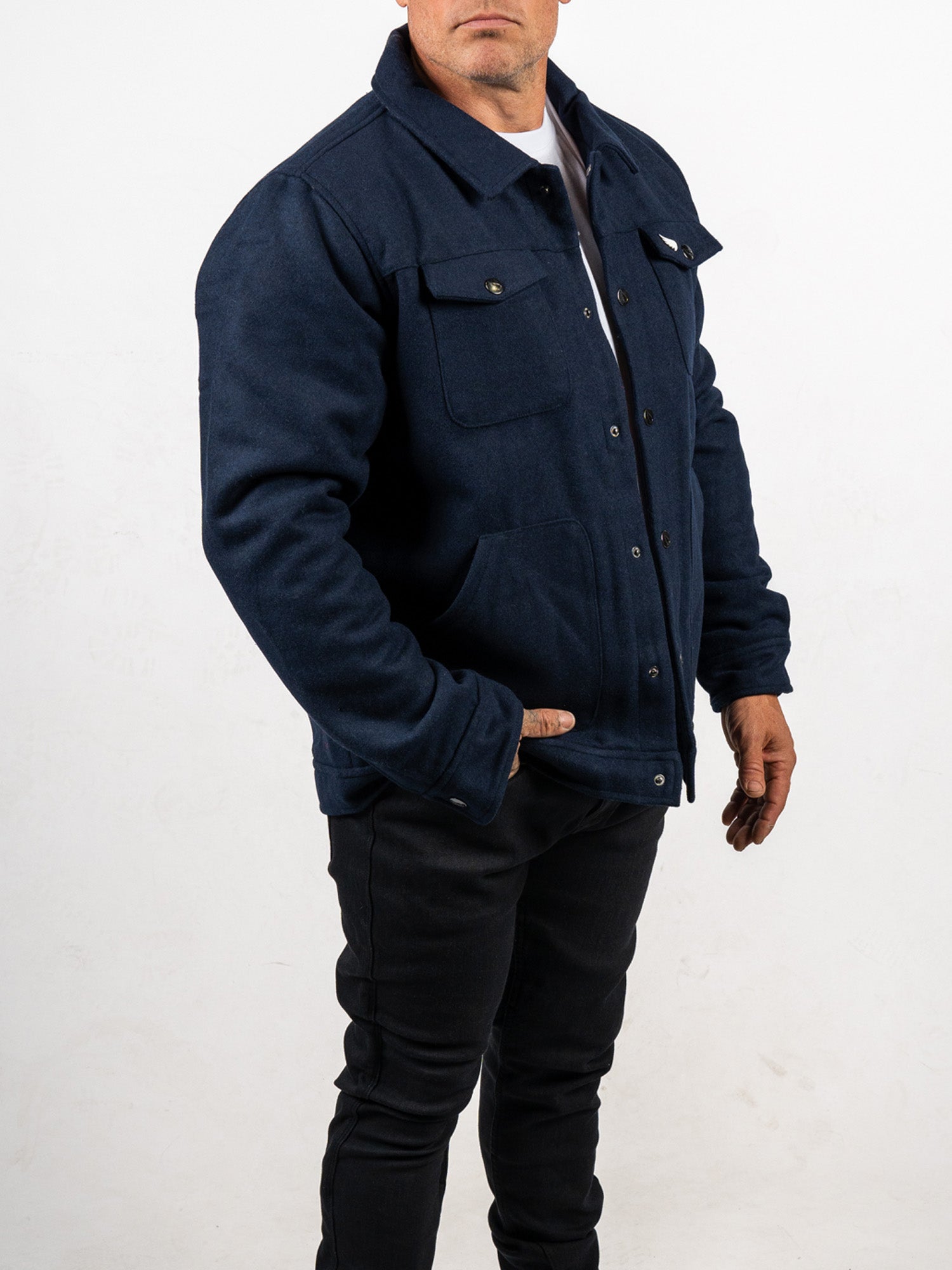 Wool Sherpa Lined Jacket - SA1NT