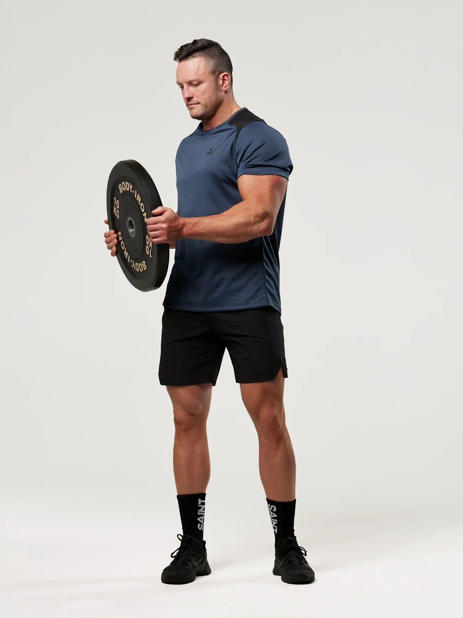 Men's Training T-shirt - Petrol Blue