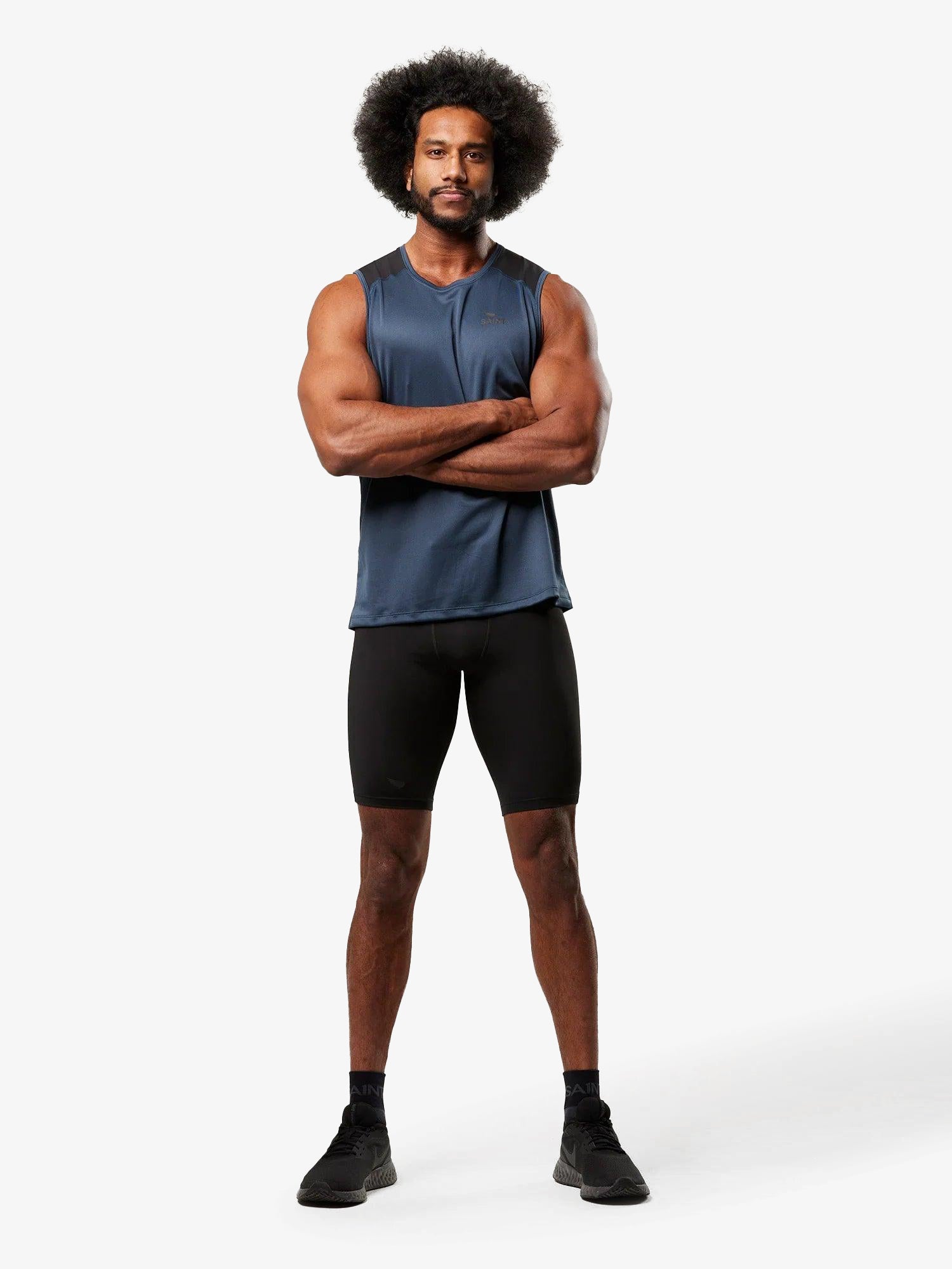 Men's Training Tank - Petrol Blue