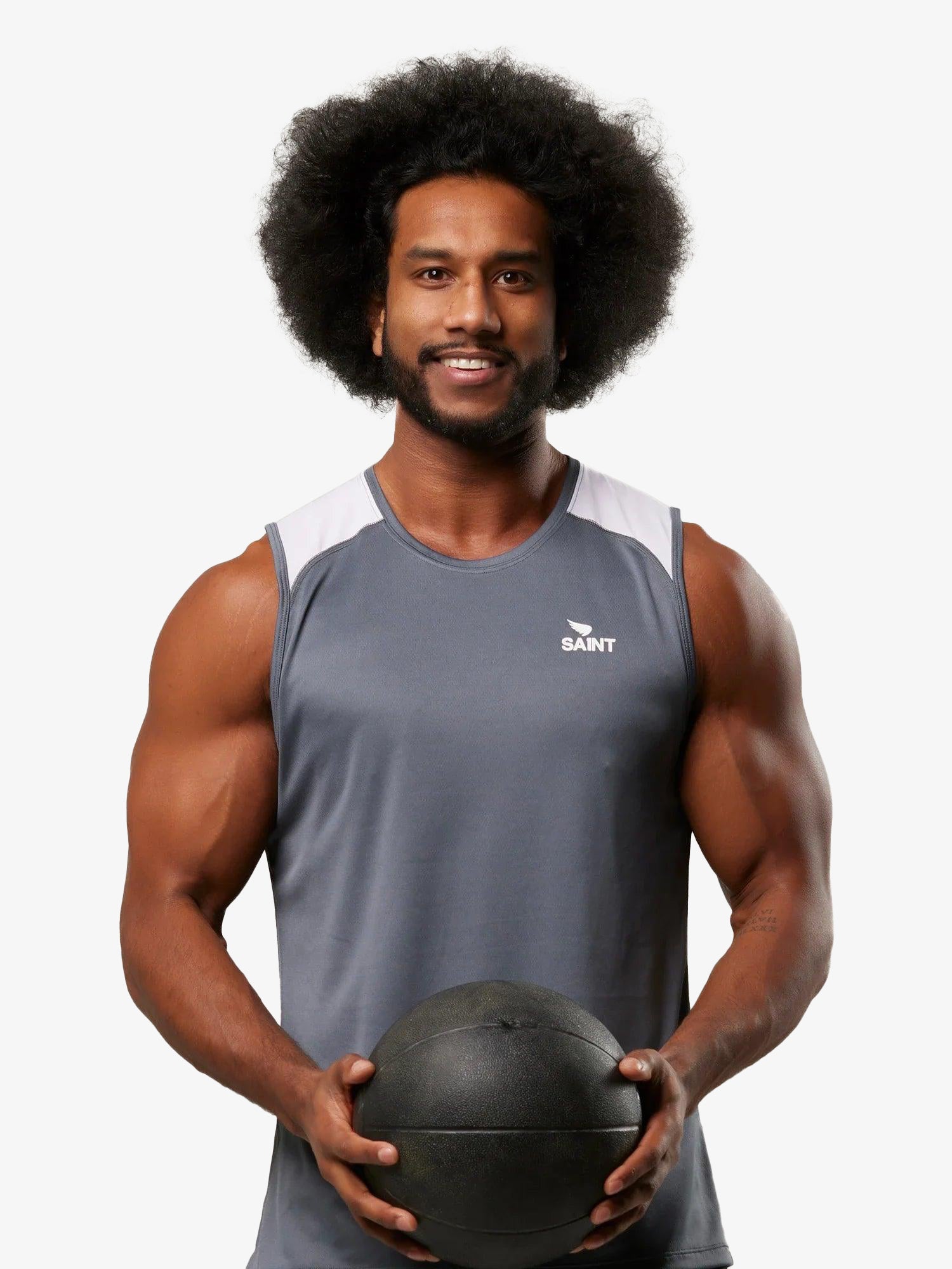 Men's Training Tank - Charcoal