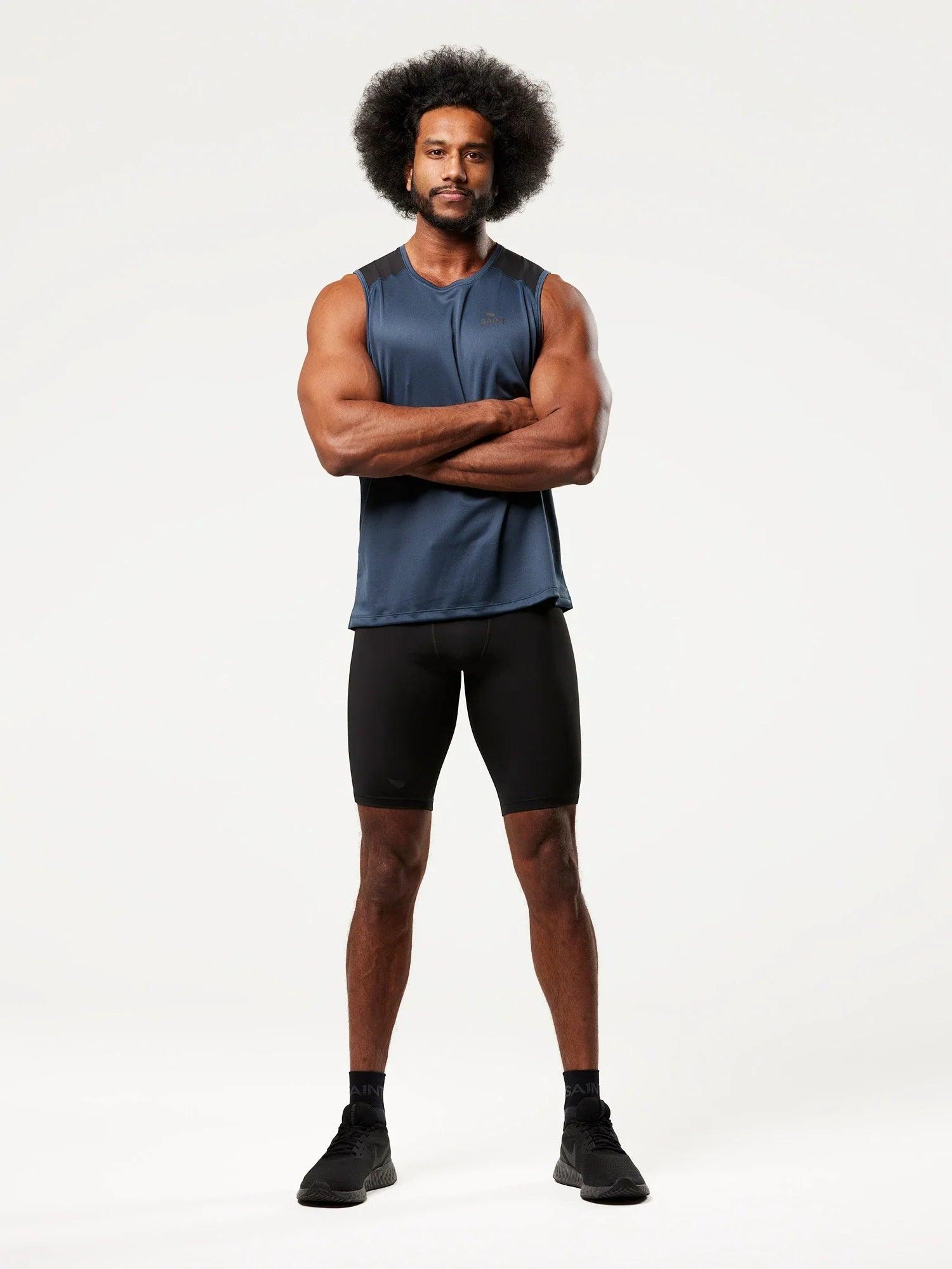 Men's Training Tank - Petrol Blue
