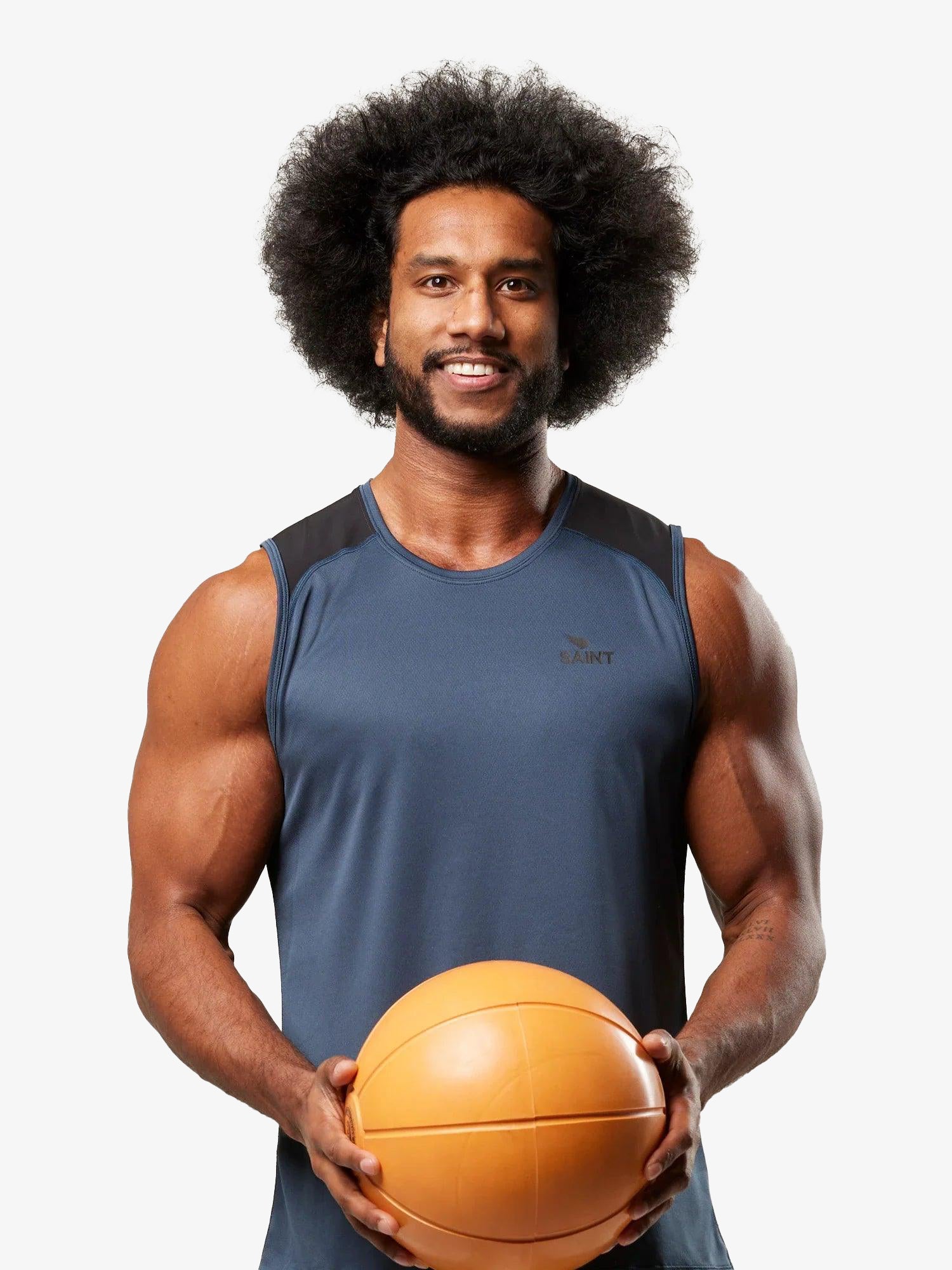 Men's Training Tank - Petrol Blue