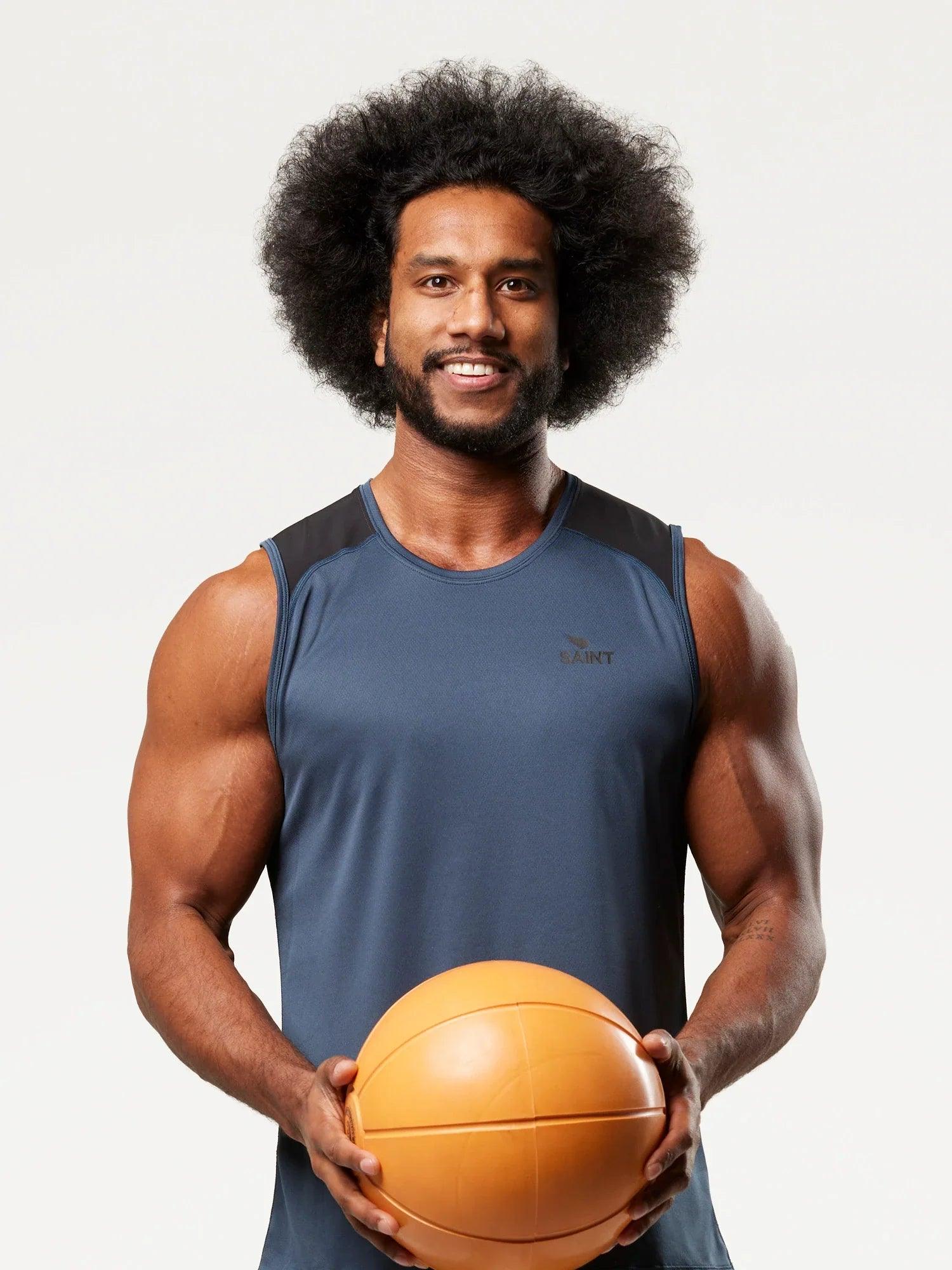 Men's Training Tank - Petrol Blue