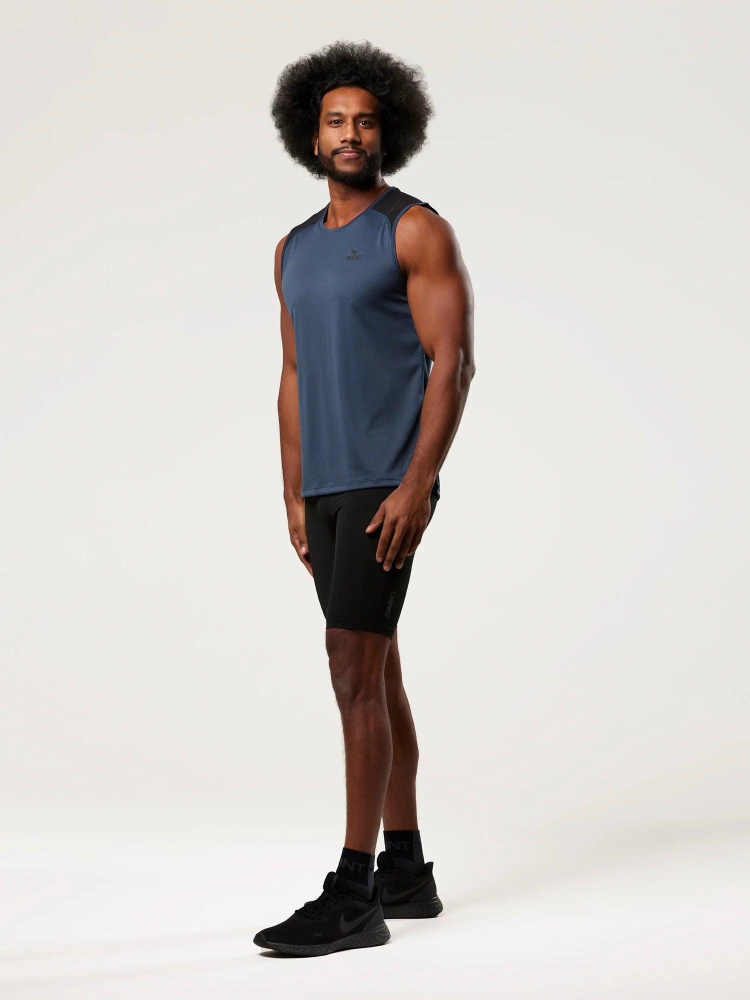 Men's Training Tank - Petrol Blue