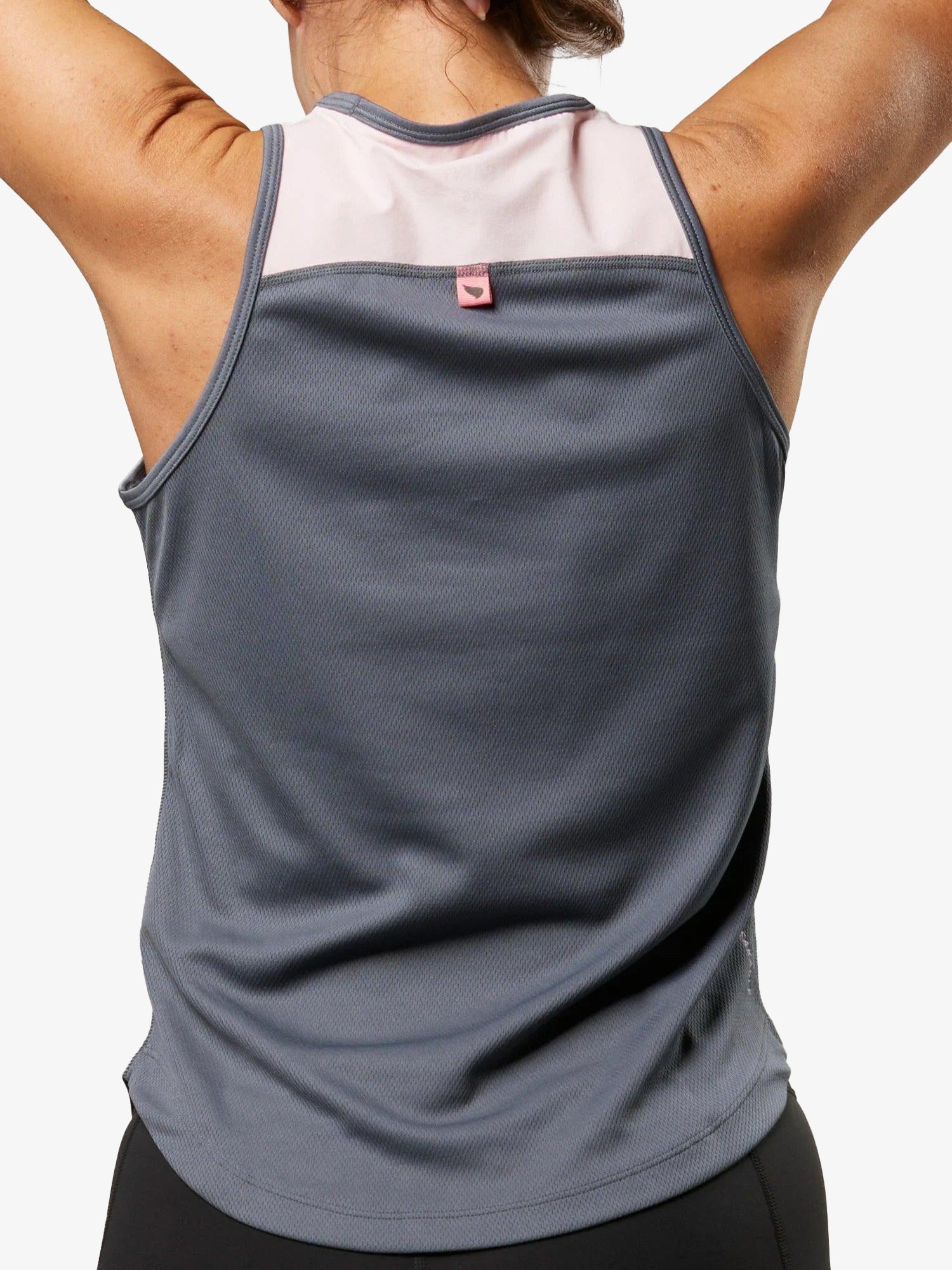 Women's Hi-Neck Training Tank - Charcoal