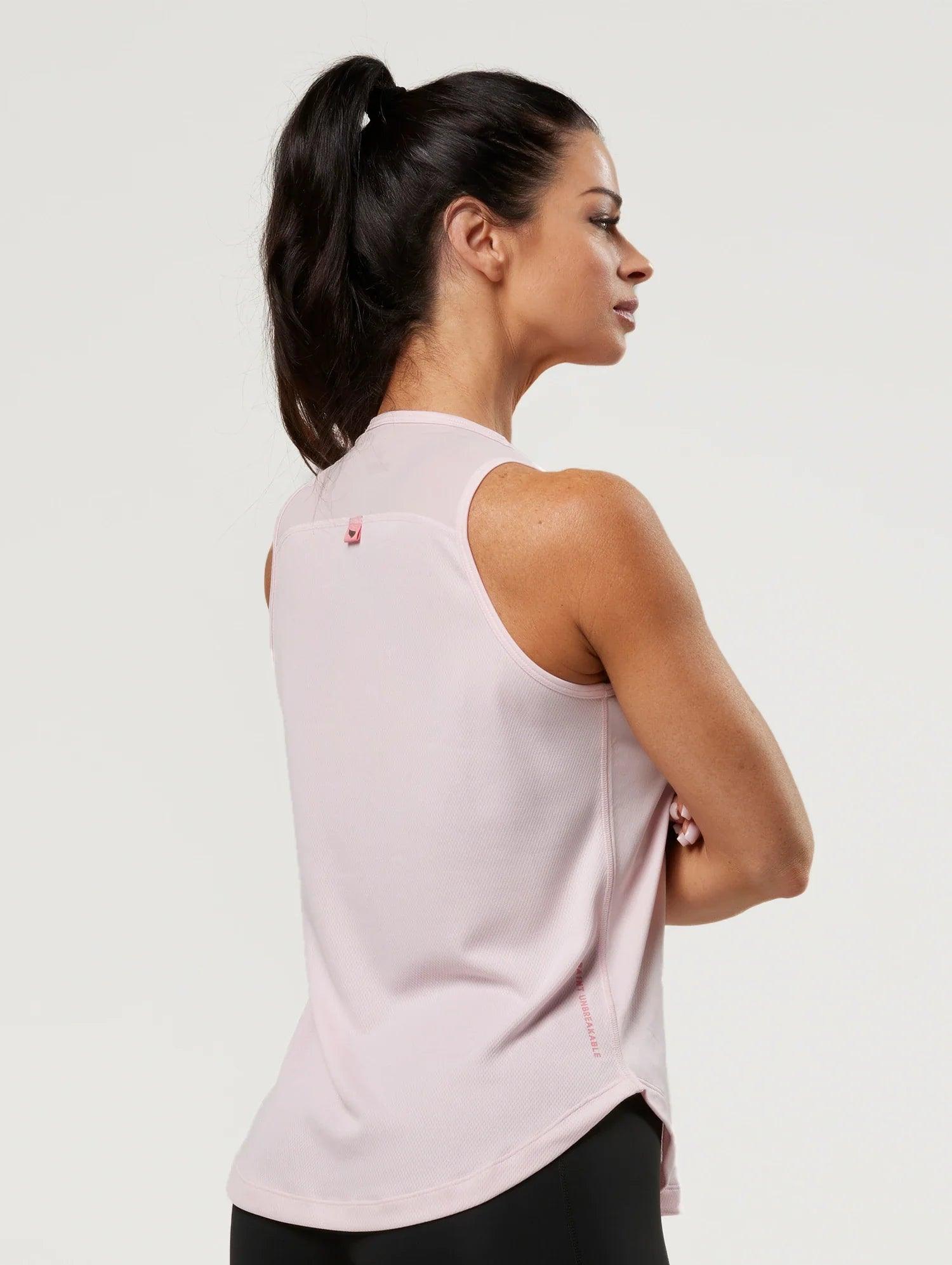 Women's Hi-Neck Training Tank - Pink