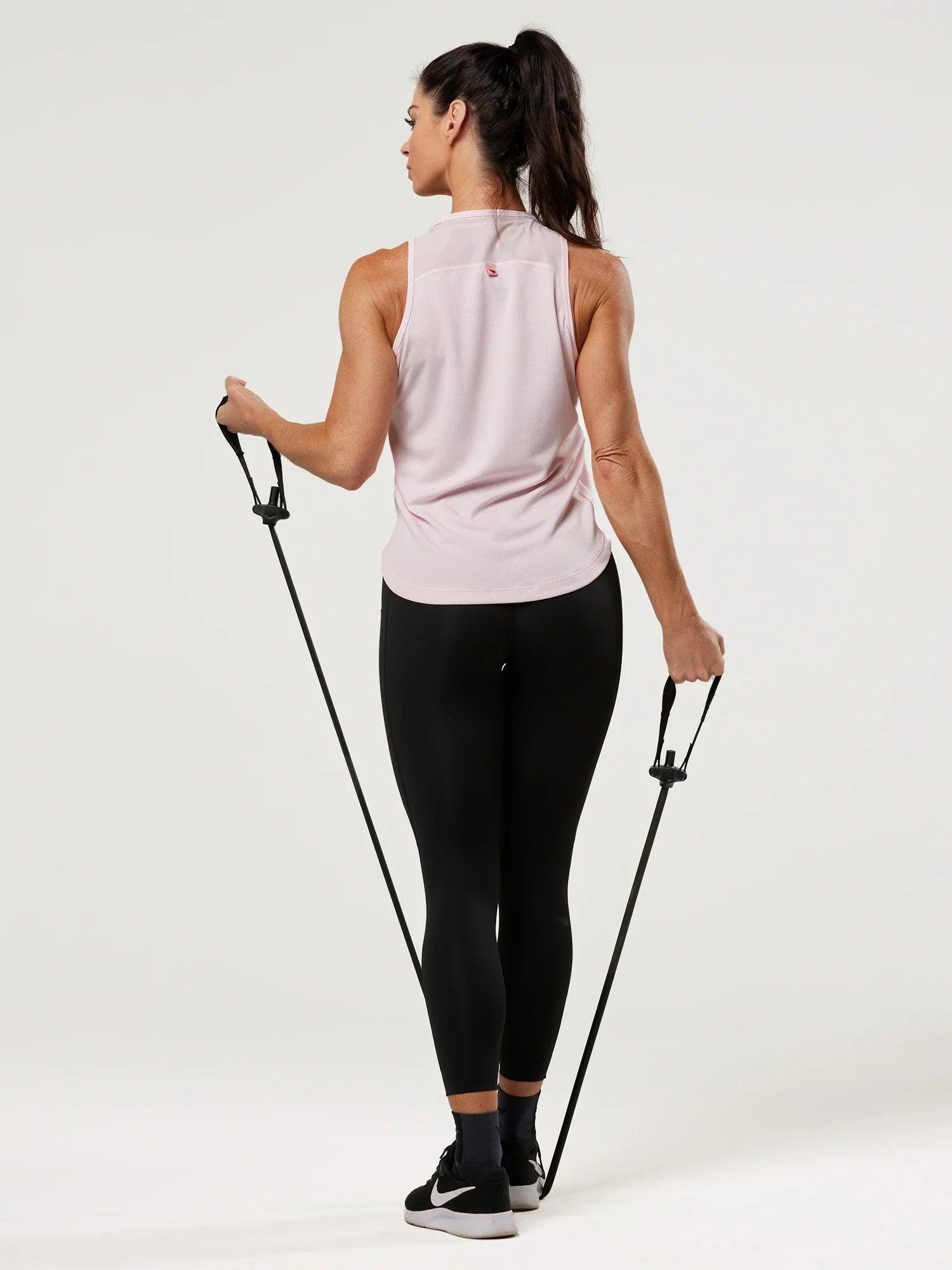 Women's Hi-Neck Training Tank - Pink