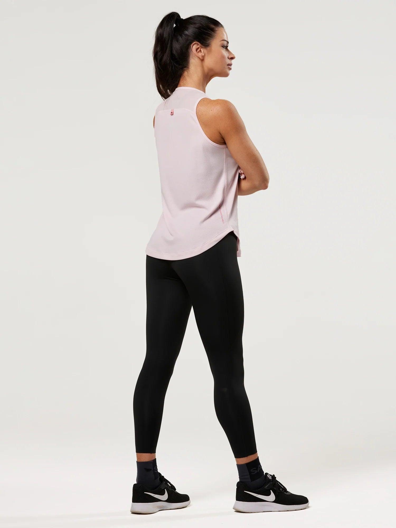 Women's Hi-Neck Training Tank - Pink